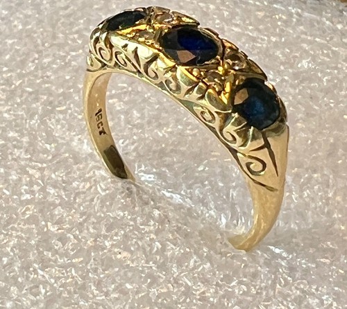 Antique 18ct gold ring - antique,