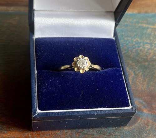 Rare 18ct vintage diamond - vintage,