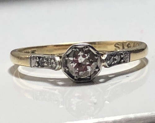 Antique art deco 18ct - deco, gold