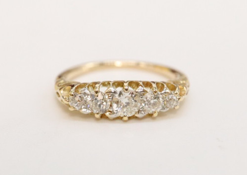 Antique diamond 18ct gold - diamond,