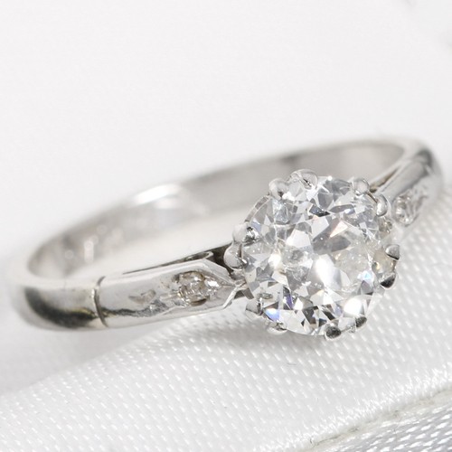 Platinum art deco - art, 0.75ct