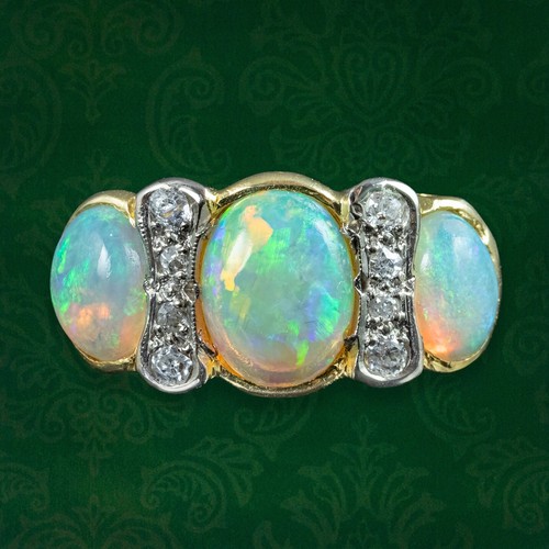 Antique victorian opal - victorian, diamond