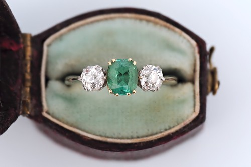 Antique diamond and - , tourmaline