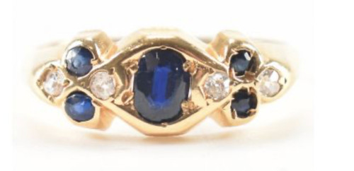 Antique edwardian 18ct gold - edwardian,