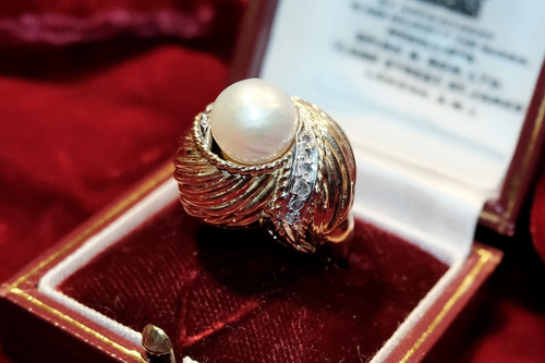 Antique 18k gold cocktail - antique,