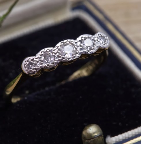 Antique 18ct gold platinum - gold, &