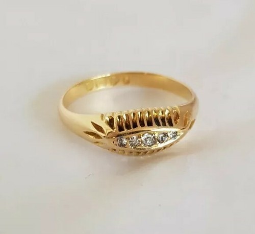 Antique 18ct yellow - gold, five