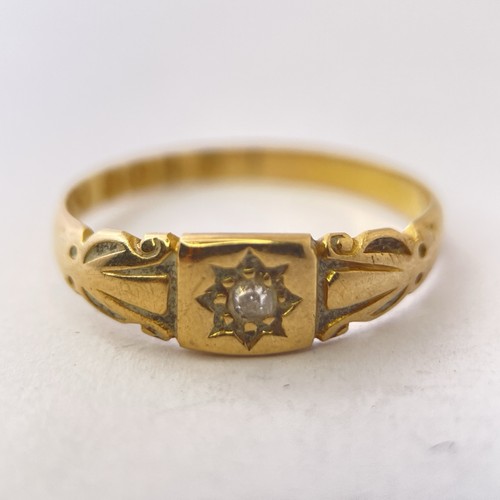 Antique 18ct yellow - 18ct, hand