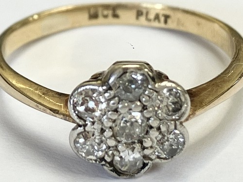 Antique 18ct platinum - &,