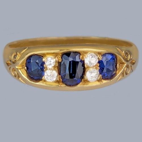 Antique victorian sapphire - antique, &
