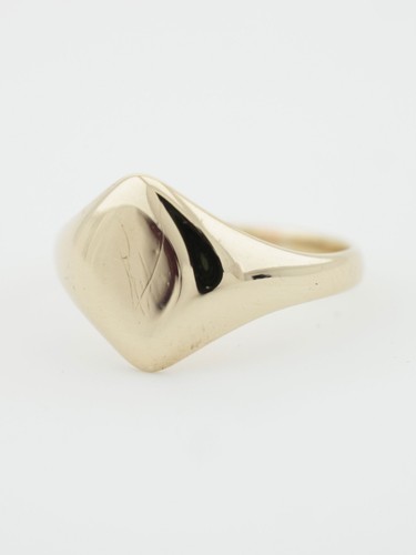 Diamond shape signet ring 9ct - signet,