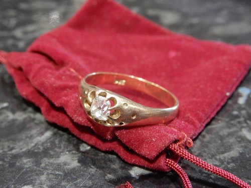 Antique gold ring - antique, 0.46ct