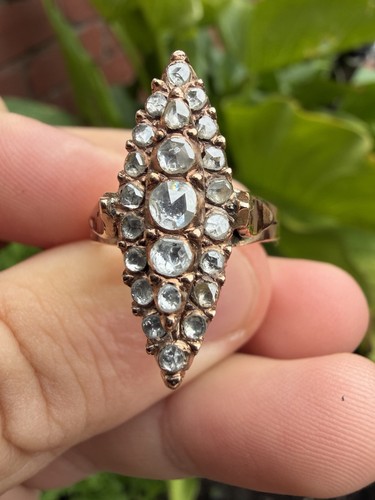 Antique rose gold - gold, with