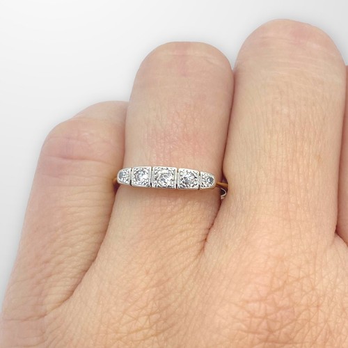 Gold ring diamond - ring,