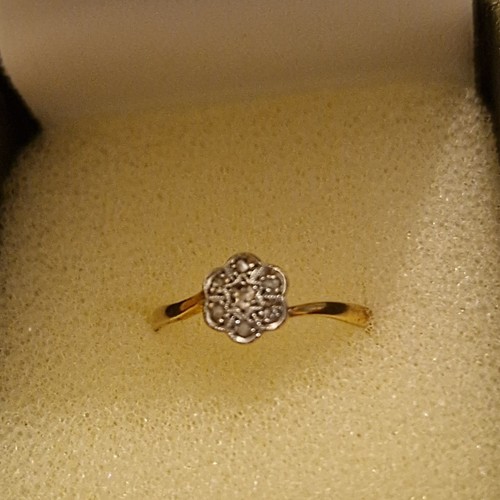 Antique edwardian 18ct gold - antique,