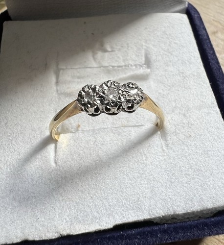 Antique 18ct gold - &, platinum