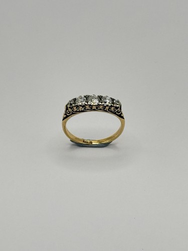 Antique 18ct gold diamond - gold,