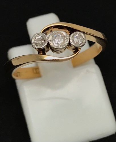 Antique diamond twist ring - , uk