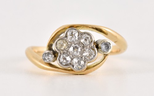 Antique edwardian 18ct gold - antique,