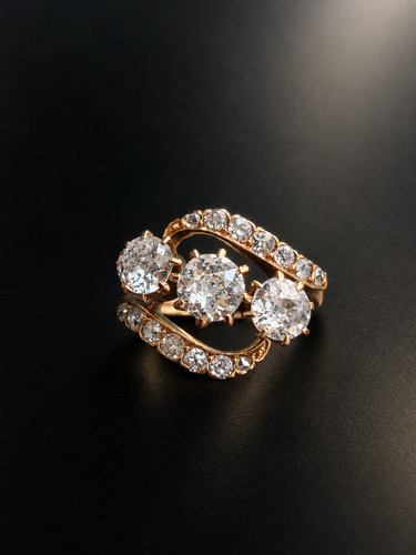 Antique french 18k - antique, 1.65ct
