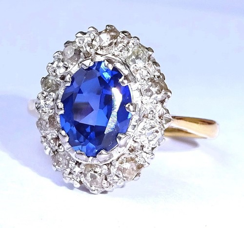 Large antique art deco 18ct - art,
