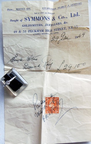 Vtg 1949 platinum old cut - vtg.,