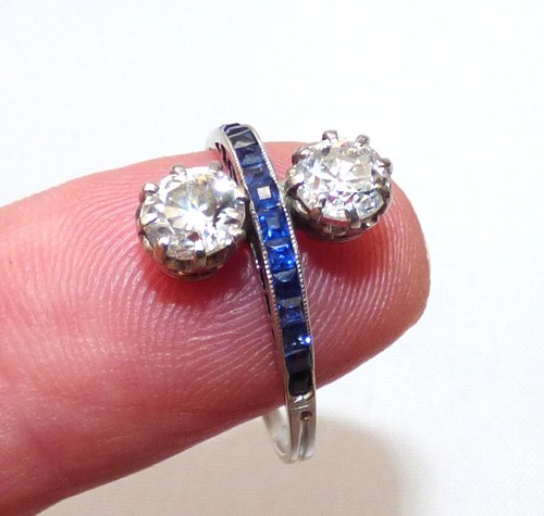 Art deco platinum diamond - art,