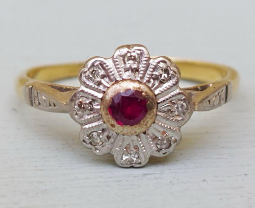Antique ruby diamond - antique, sweet
