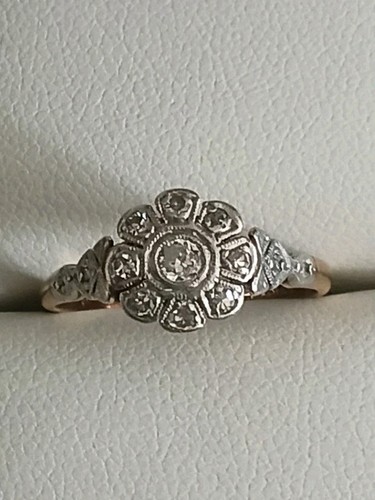 Antique 18ct gold plat - &,