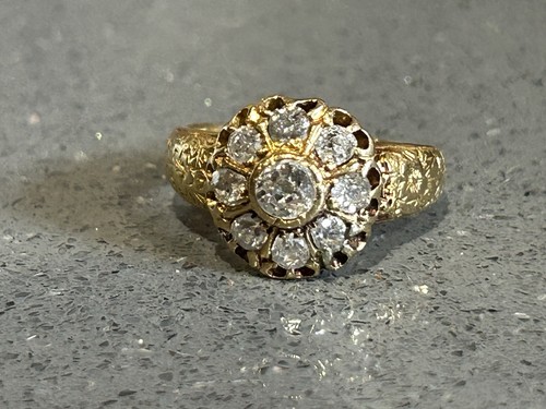 Antique 18ct gold diamond - 18ct,