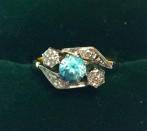 Antique 18ct gold natural - antique,