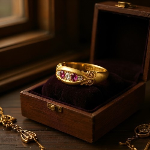 Antique ruby and diamond - antique,