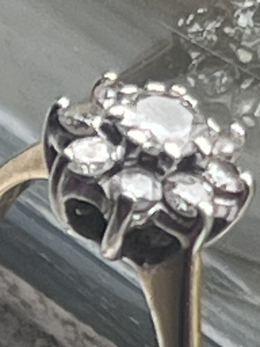Gold and diamond - gold, ring