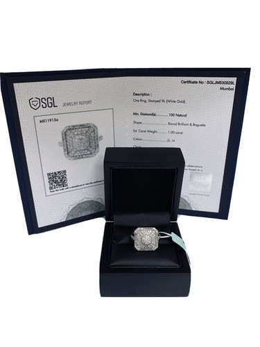 9ct white gold retro - retro, designer