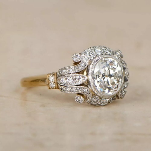 2ct vintage diamond antique - vintage,