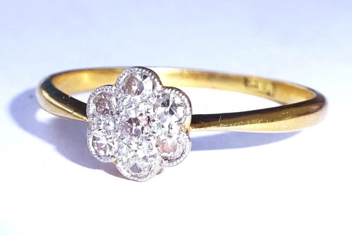 Antique art deco 18ct - art,